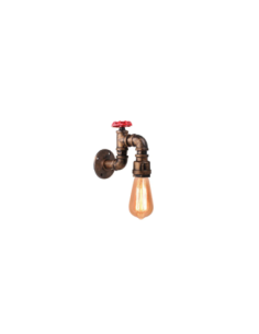 Lampara apliqué llave de agua cobre