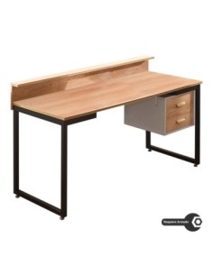 Escritorio Madera De Acacia 2 Gavetas 140 x 85 x 62cm