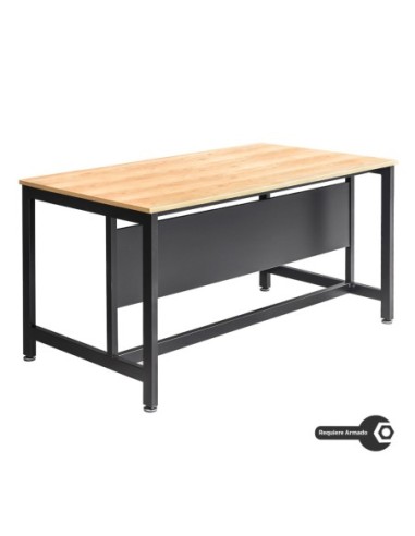 Escritorio Industrial de Madera De Acacia Y Metal 120 x 75 x 80cm