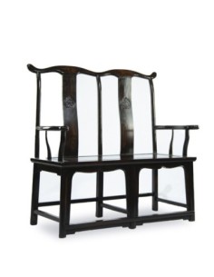 Silla dinastía doble madera de olmo