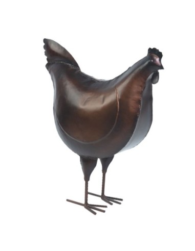 Gallo bronce decorativo de metal 65 x 55 cm