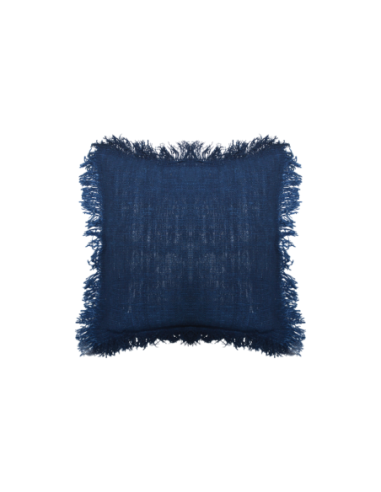 Cojín 100% algodón azul marino 50x50cm