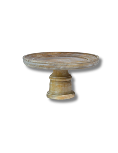 Tortero circular madera de teca 28x28x15cm