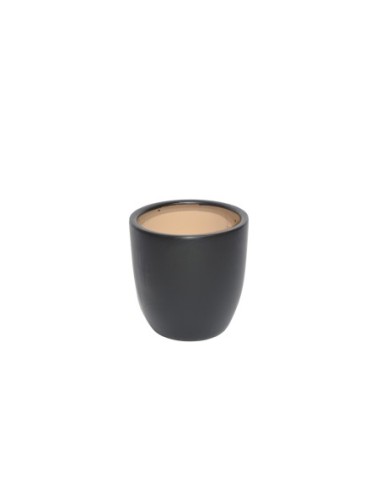 Macetero pequeño cerámica negro 35x37cm