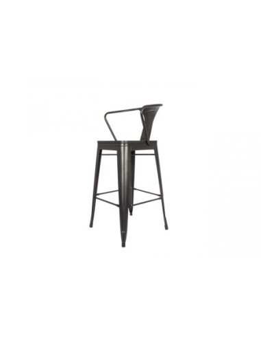 Silla De Bar Tolix Asiento De Madera
