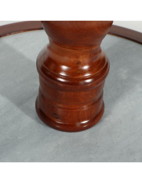 Perchero de pedestal "Dundee" de Madera de Eucaliptus Australiano natural 45x45x190