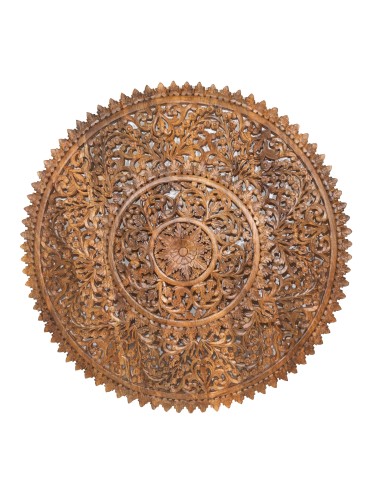 Mándala tallado natural circular 152cm