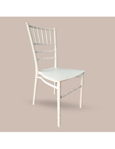 Silla Chiavari blanca de Polipropileno