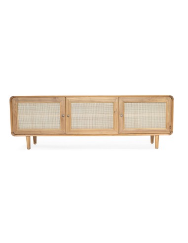 Rack Liberty Madera Natural 3 Puertas 180 x 40 x 60cm