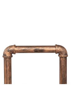 Lámpara de Mesa Metal Tubería de Cobre 2