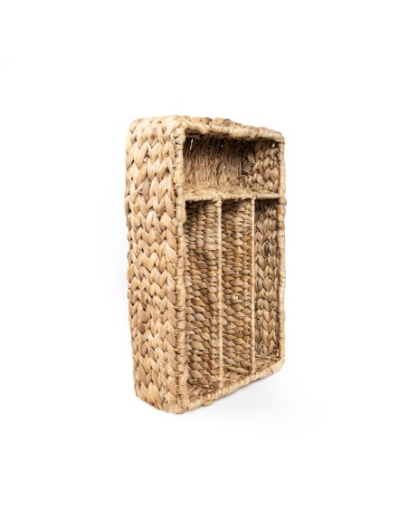 Canasto porta-cubiertos Jacinto de fibra rectangular 40 x 27 x 10cm