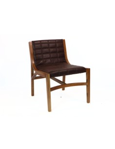 Sitial ENZO eco-cuero madera de fresno light brown