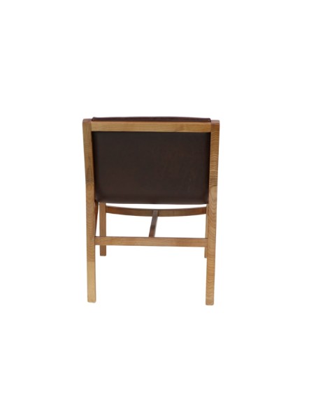 Sitial ENZO eco-cuero madera de fresno light brown