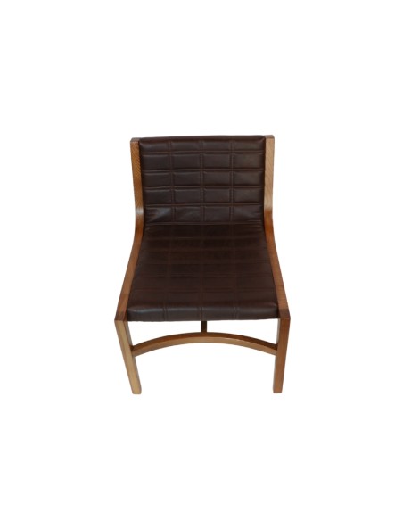 Sitial ENZO eco-cuero madera de fresno light brown