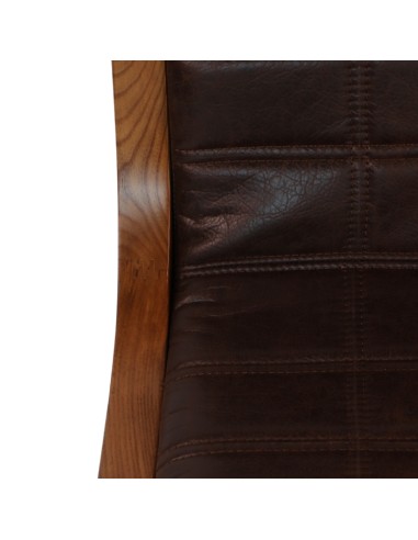 Sitial ENZO eco-cuero madera de fresno light brown